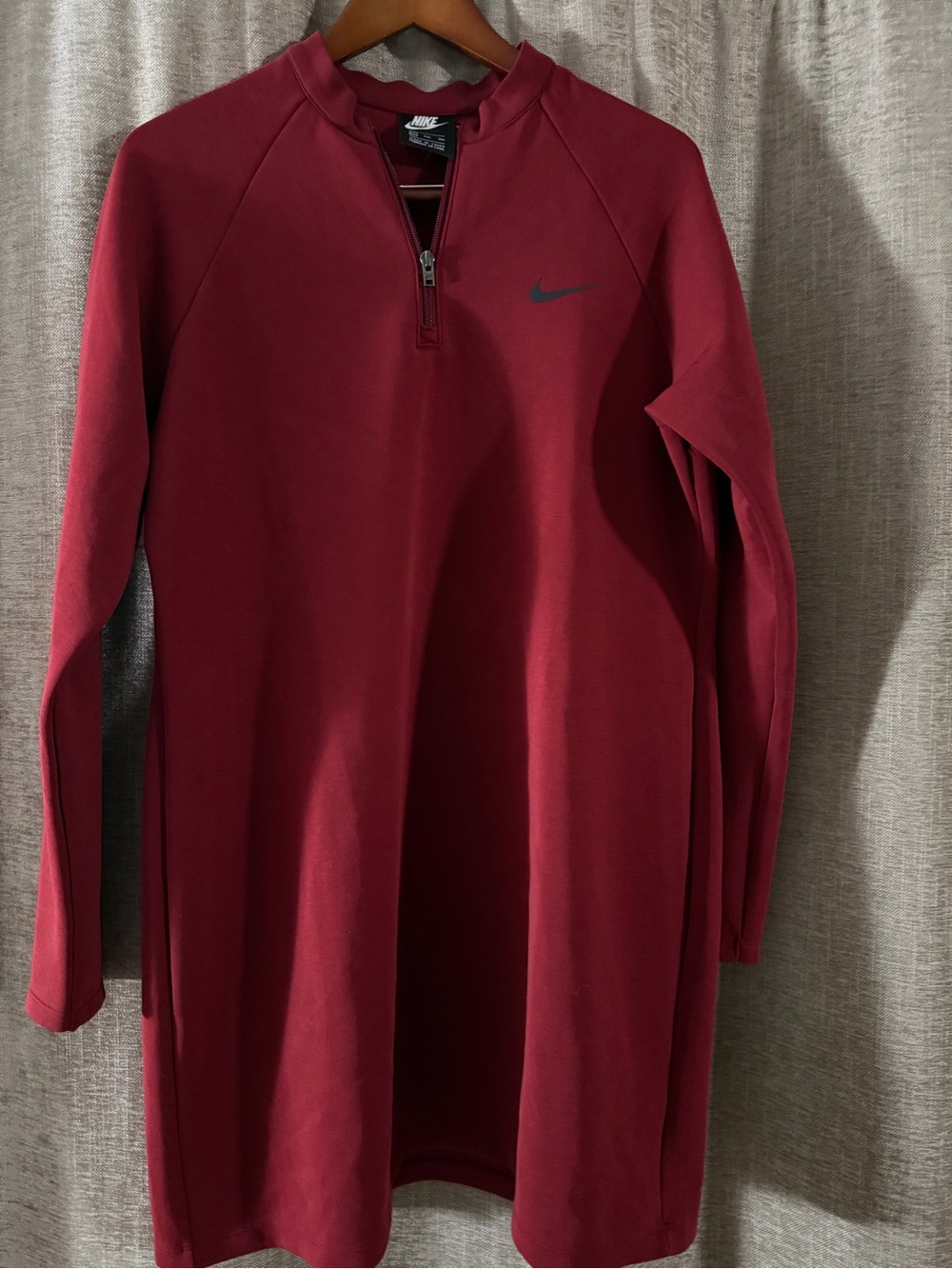Nike Women's Red Half-Zip Pullover Jacket